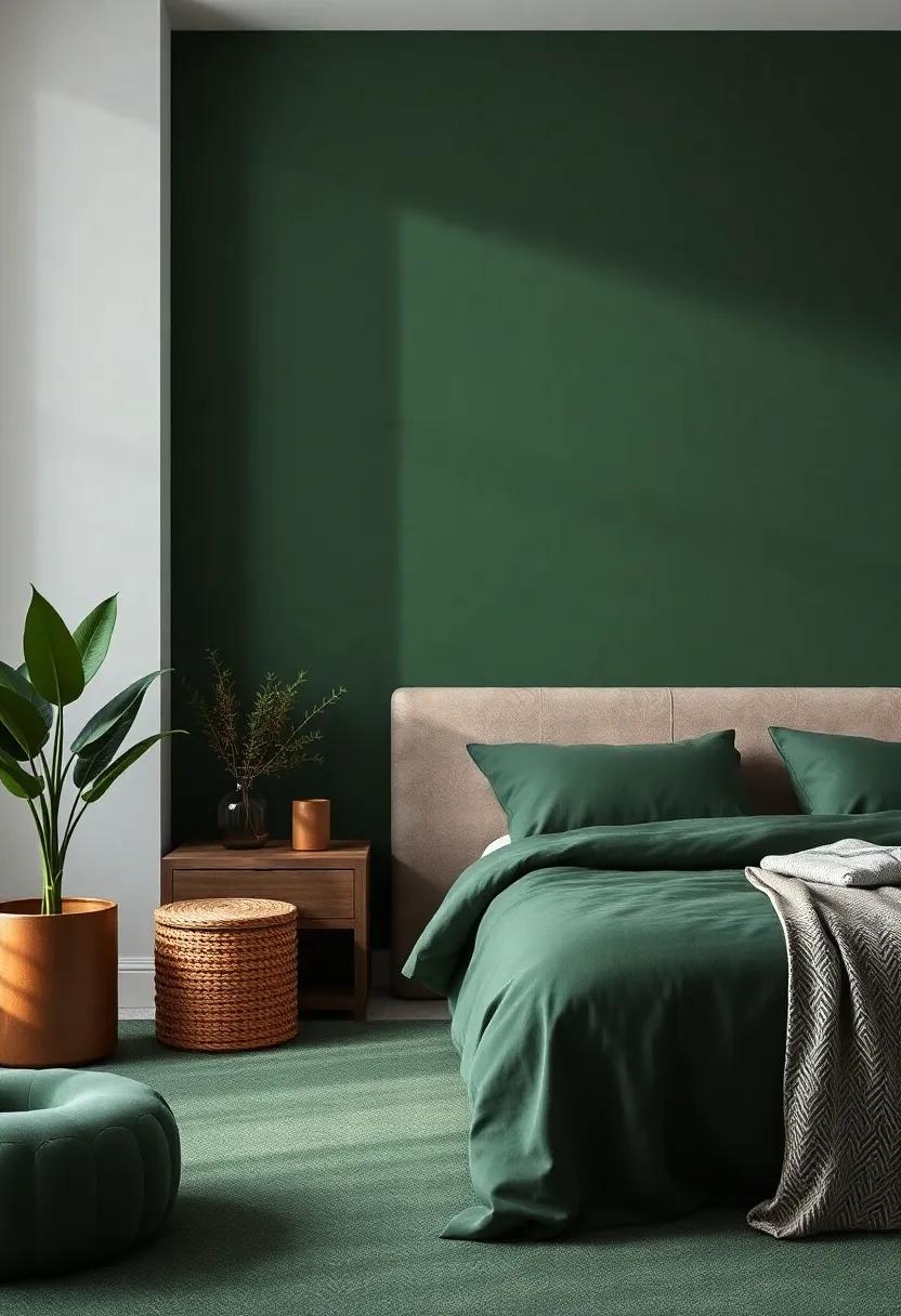 Dark Green in⁢ the Bedroom: Creating a Cozy Retreat for ⁤Relaxation