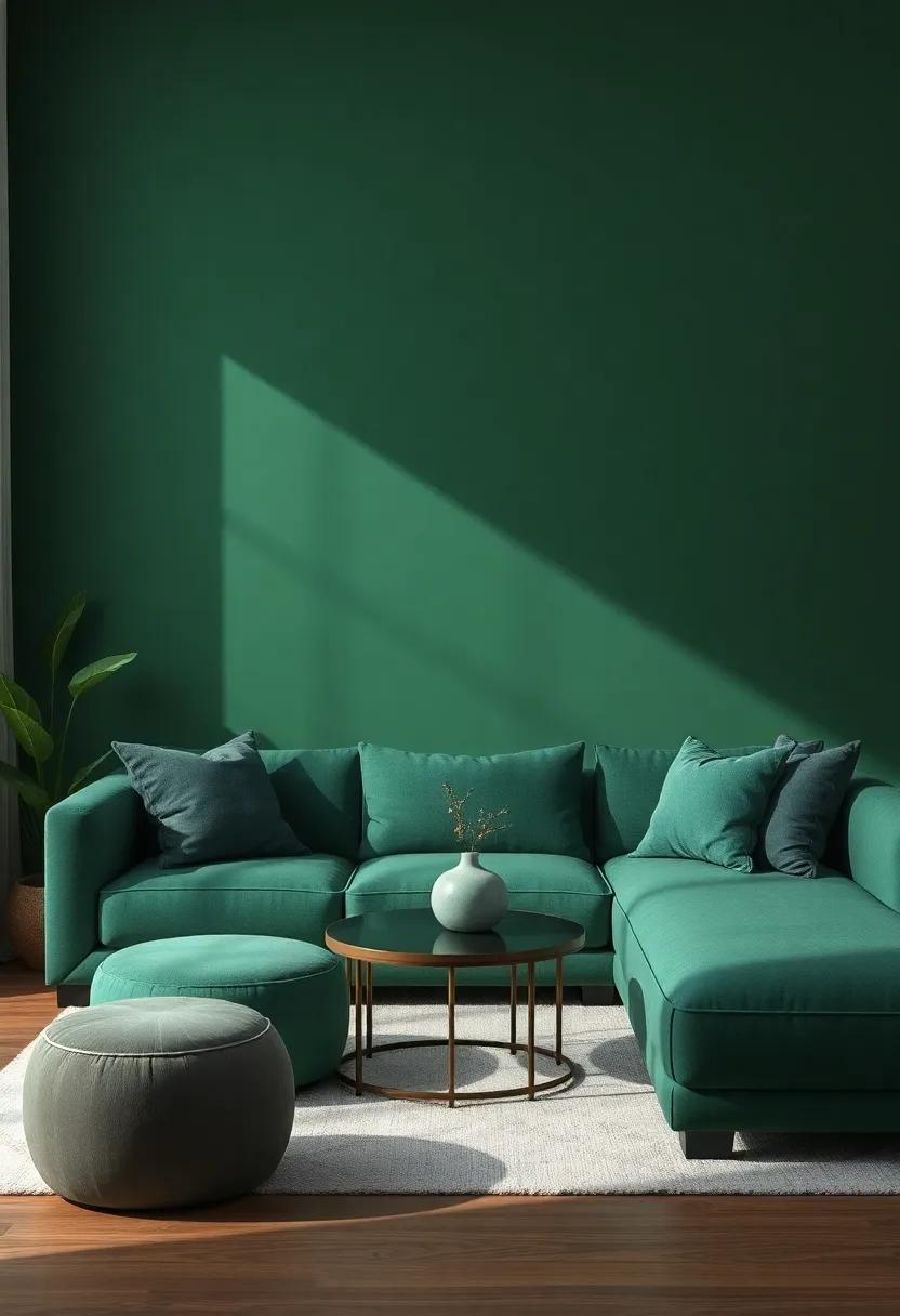 Infusing Style‌ with Art: Dark Green as the base for Stunning‍ Wall​ Art