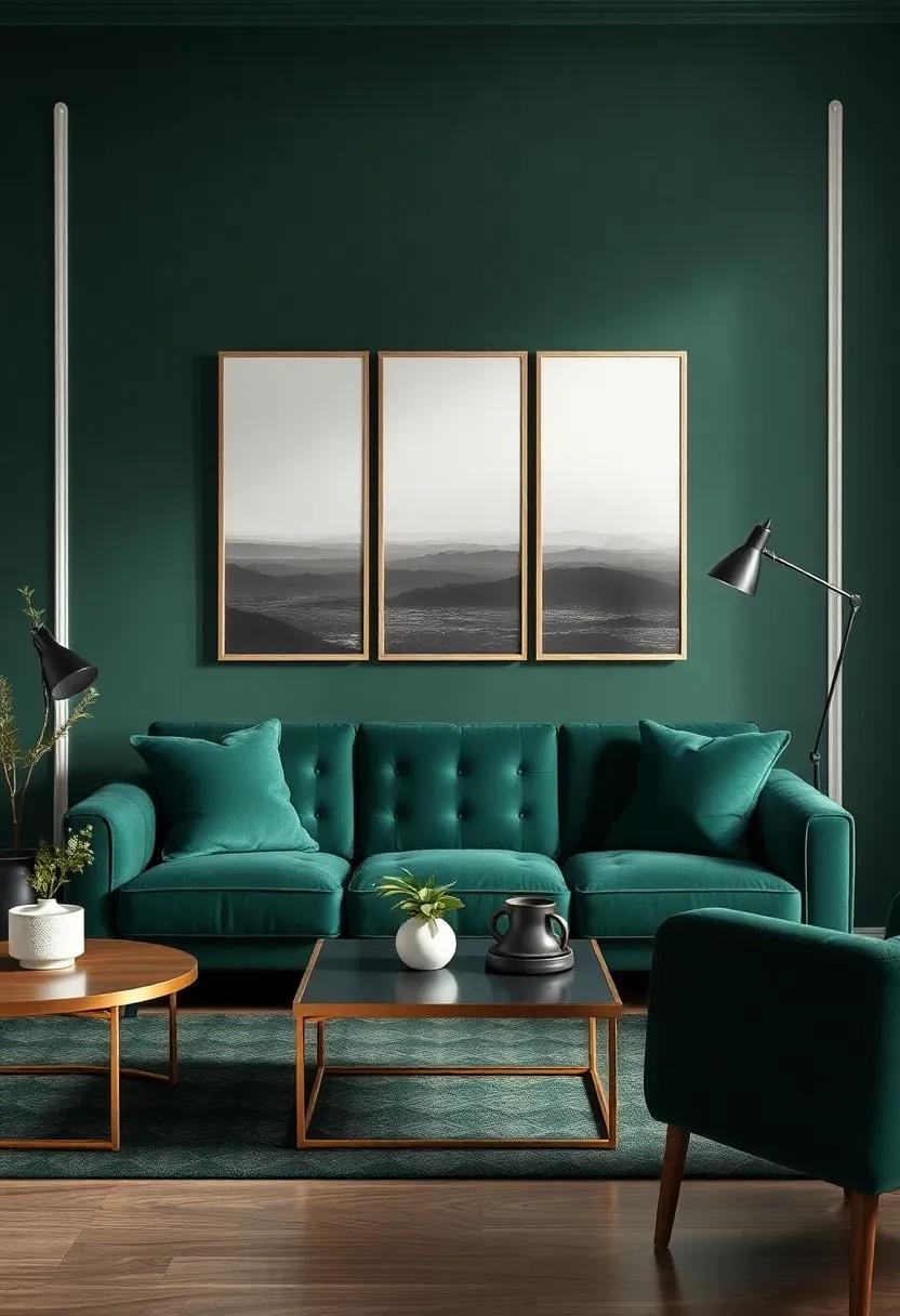 Statement‍ Furniture: Showcasing Dark Green​ Upholstery ‍for a Chic ‌Look