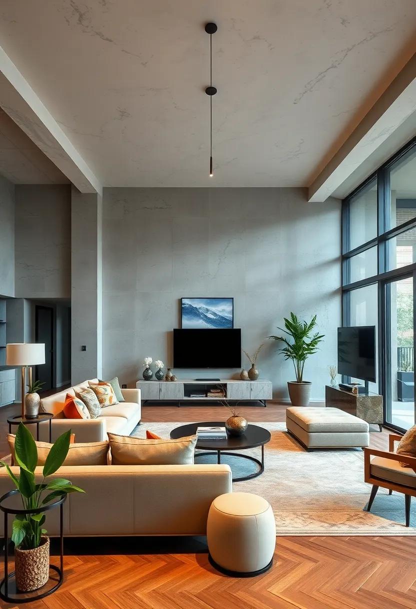 Infusing ‍Modern Technology into ⁤Industrial luxury⁣ Living ⁣Rooms