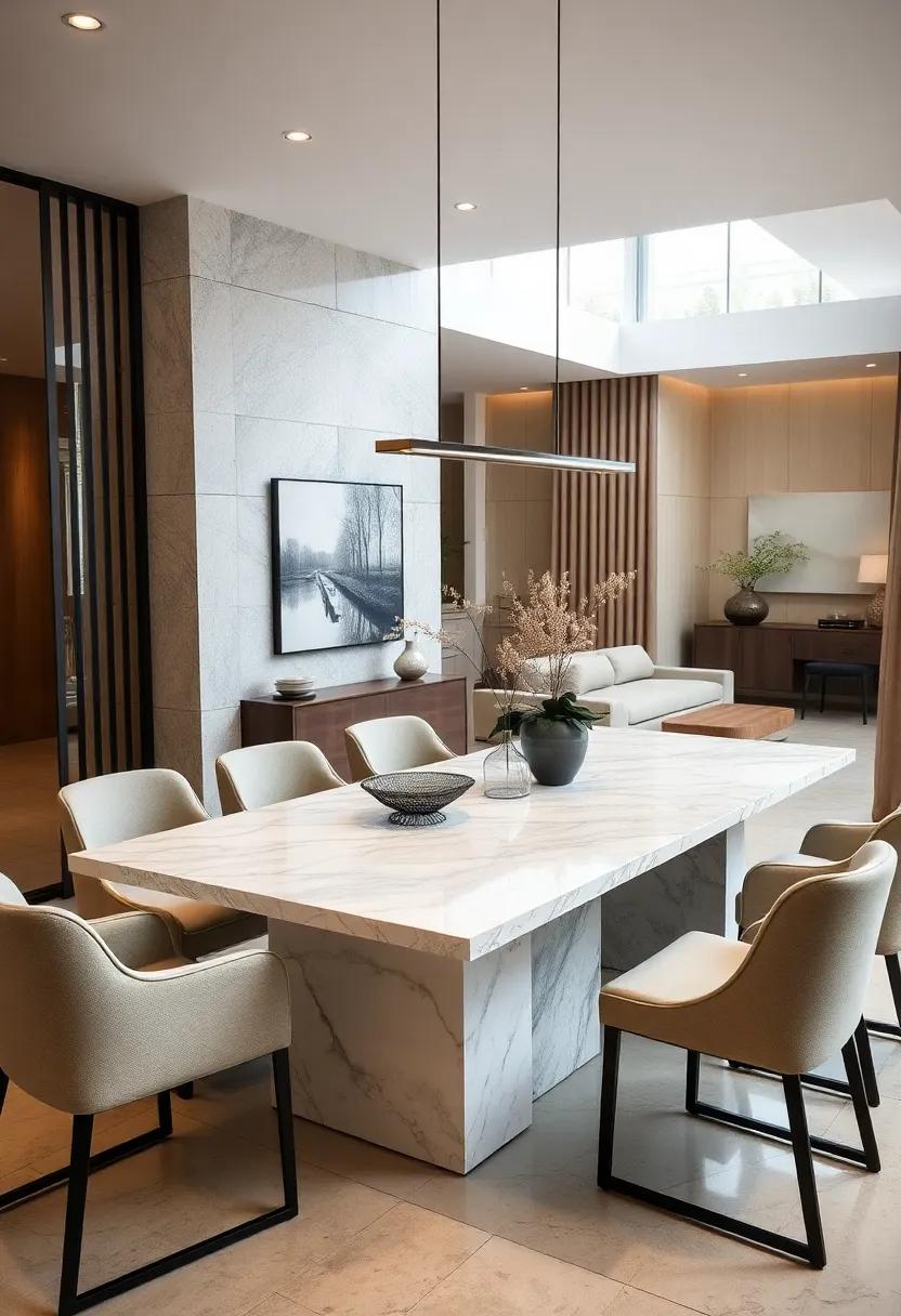 Opt for a clean, linear dining table with integrated ‌storage for a practical ⁤yet chic solution⁢ for⁤ a ⁢bustling modern home