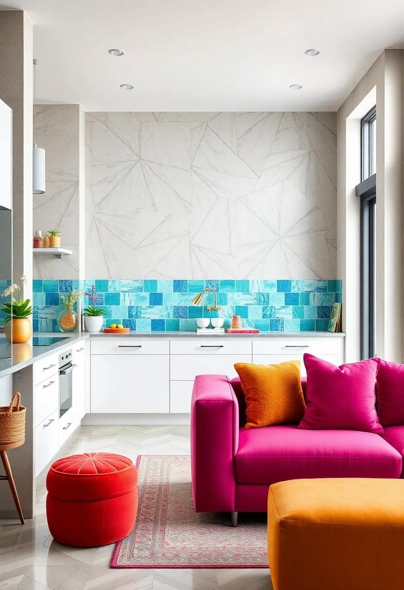 Colorful Backsplashes: Brighten up kitchens and bathrooms⁤ with‌ bold, colorful ⁤tiles or patterns ⁤that ⁣serve as a‌ visual centerpiece