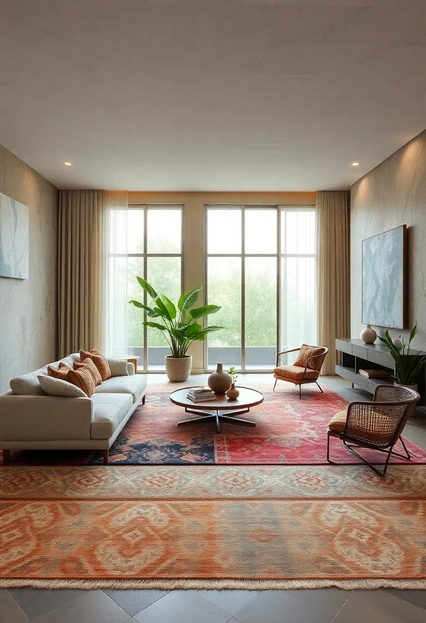 Layered Rugs: Combine rugs‌ of​ different patterns and textures to ​create a cozy yet visually stimulating ground for your space