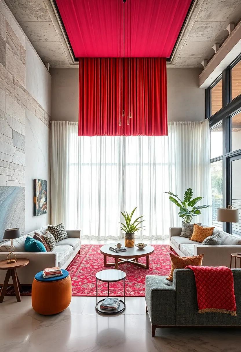 Maximalist Textiles: Use large-scale fabrics for drapes, upholstery, or wall‍ hangings that create a cozy ⁤yet vibrant feel