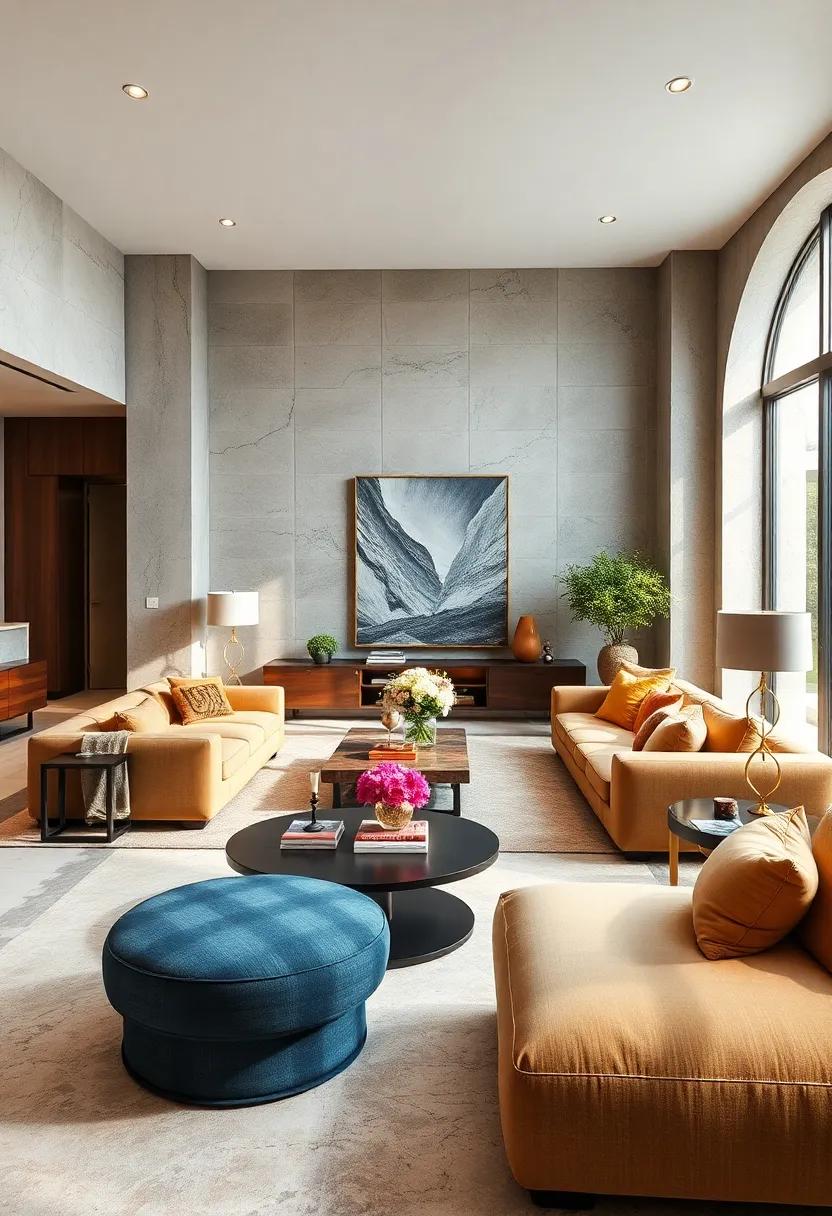 Statement ‌Furniture: Opt ‌for oversized, sculptural pieces that serve ⁤as visual focal points, turning functional basics‌ into works of art