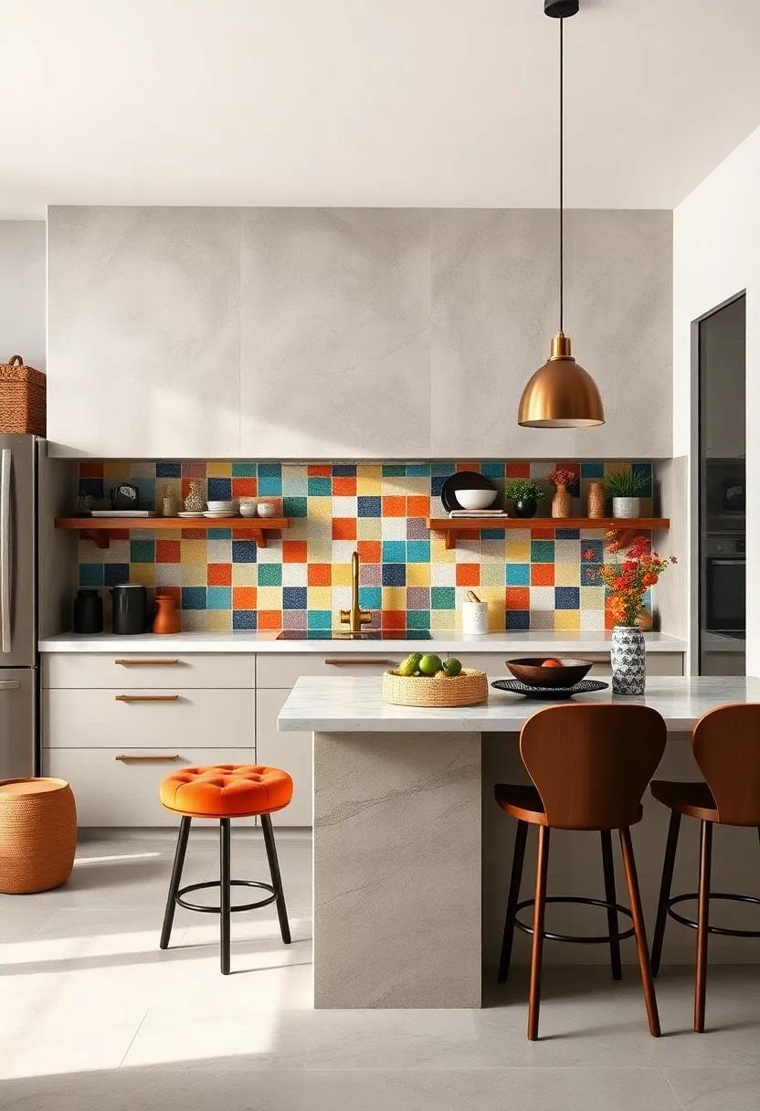 Colorful backsplashes: Opt for‍ a⁤ multi-colored ‌tile arrangement that dazzles the eye and serves as an‌ artistic element in ‌the⁢ space