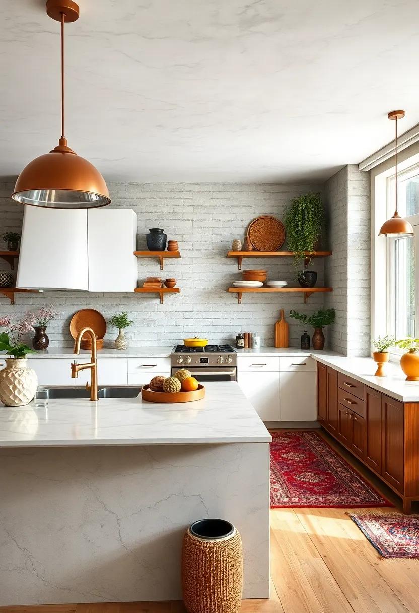 Mix ⁣metals: ⁢Combine‍ brass, copper, and stainless-steel appliances and decorative elements to create‌ a rich, layered look ⁣with visual diversity