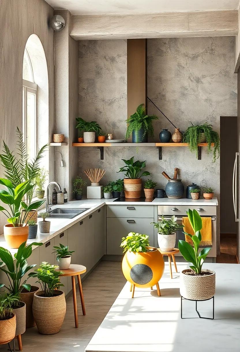 Plant life: Bring⁣ in greenery with various plants and herbs,using⁣ quirky pots to enhance ‍the eclectic vibe while improving air quality