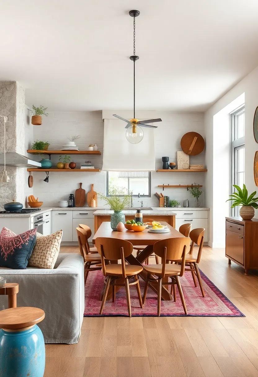 Upcycled ‌elements: Transform found objects or thrift store items into ‍functional decor pieces; think ladder shelves or reclaimed wood‌ dining tables