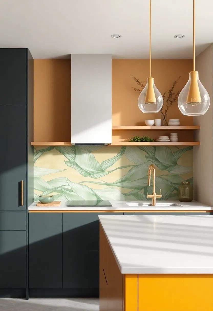 Incorporating Natural Elements into Colorful Kitchen Spaces