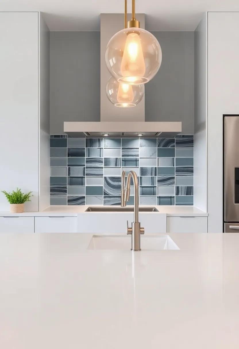 Statement Lighting that complements Your Backsplash Choices