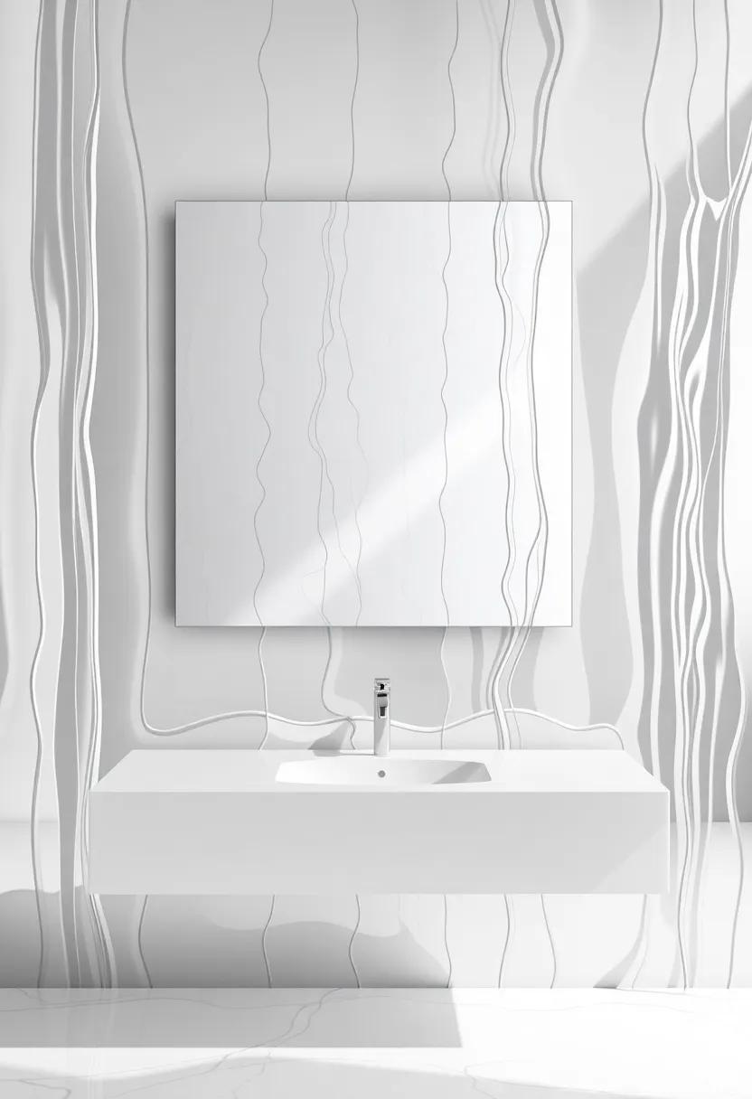 Shiny​ metallics provide a⁤ stunning backdrop for a frameless mirror,‍ reflecting elegance and modernity⁢ while keeping the aesthetic understated and chic