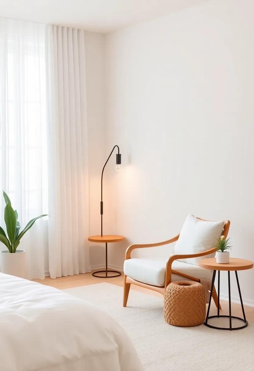 Cozy Chair: Introduce one comfortable chair ​or a small reading⁤ nook to invite relaxation, ‍ideally in a minimalist⁢ design