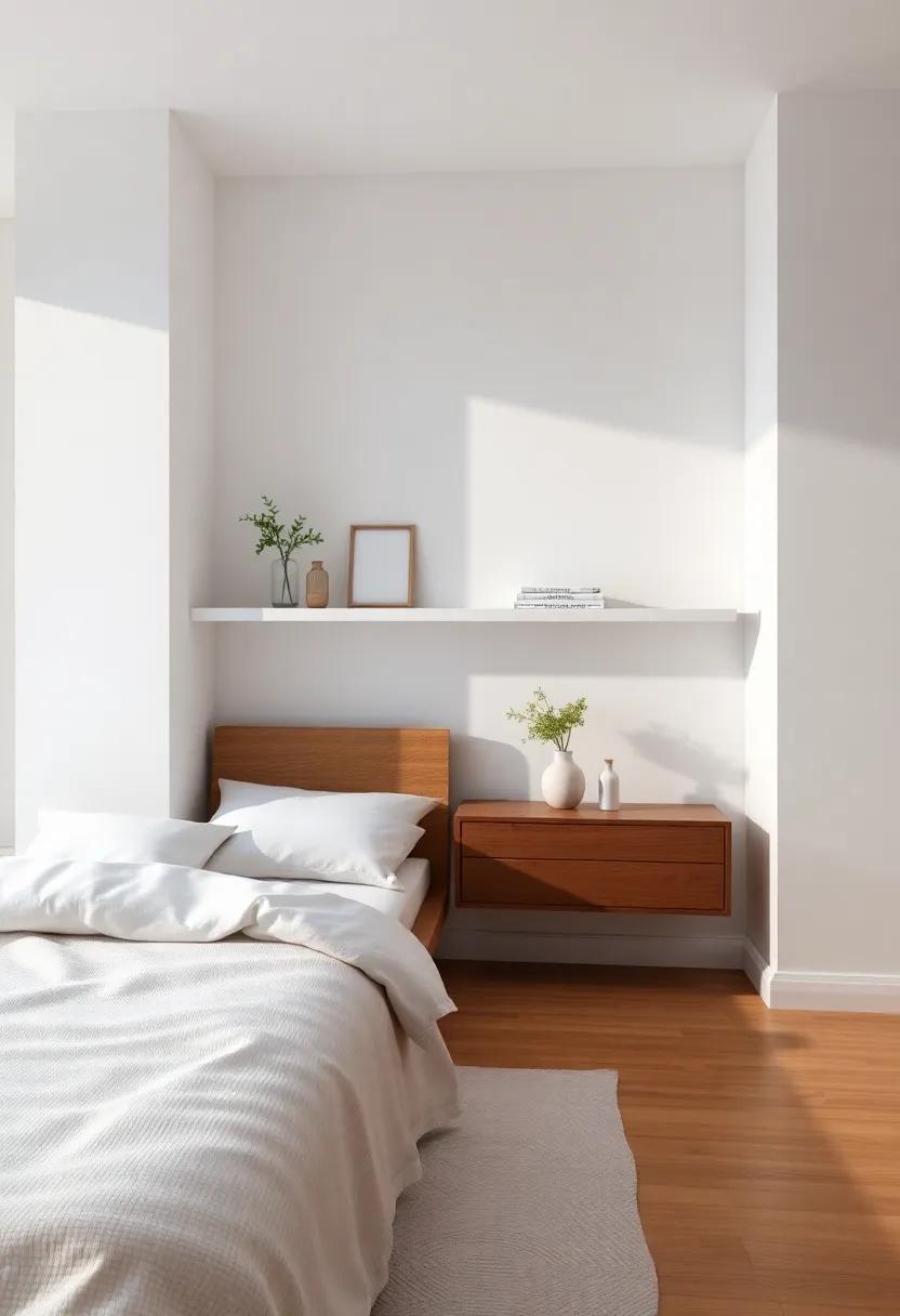 Floating ​Shelves: ⁢Use floating ​shelves for books or decorative items to maintain floor⁢ space and ⁤a streamlined⁢ look