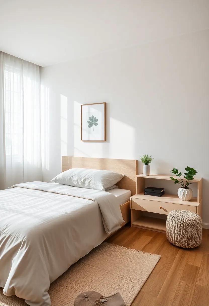 Functional⁣ Storage:‍ Integrate smart⁢ storage solutions like under-bed drawers or ⁣minimalistic shelves to​ keep belongings organized without clutter