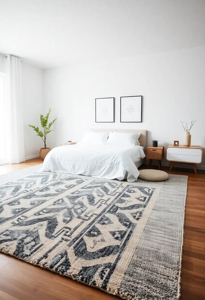 Layered Rugs: Use a combination of textures and sizes in rugs to create a visually⁤ appealing, yet⁢ minimalist,‌ foundation
