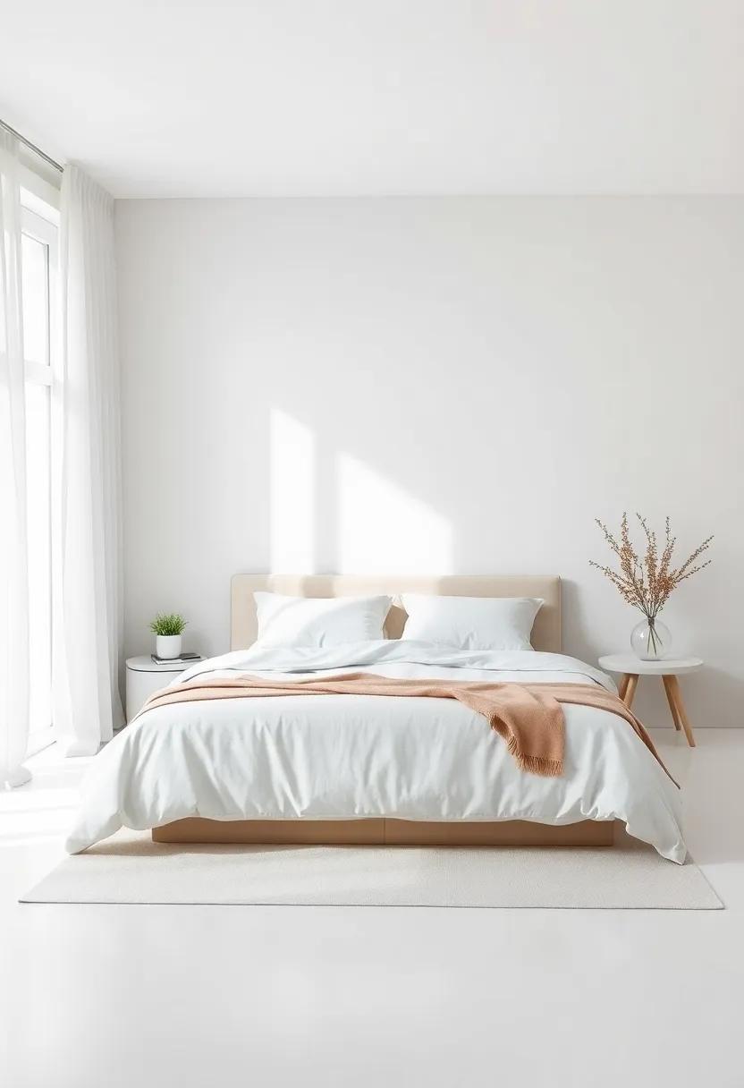 Neutral Color‍ Palette:‍ Opt for soft, muted colors like​ whites, beiges, and light⁢ grays⁤ to⁤ create a calming atmosphere