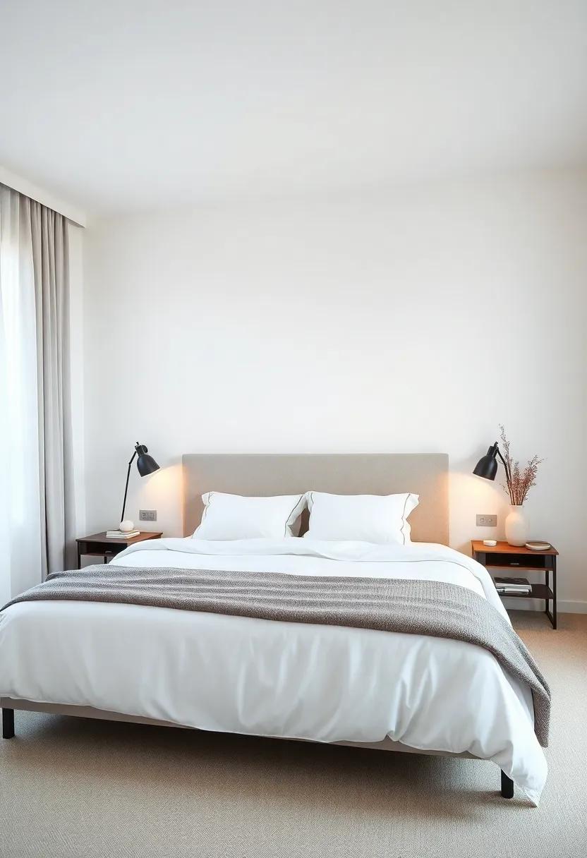 Soft Lighting: Introduce⁢ gentle, warm ‌lighting through bedside⁣ lamps or dimmable overhead⁣ fixtures‌ to promote‌ serenity