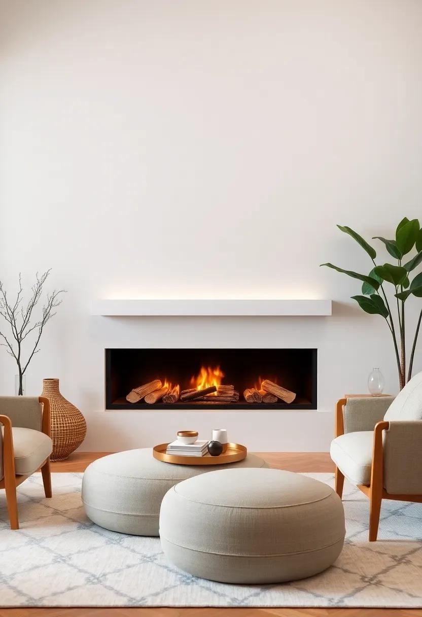 Cozy Accessories: Elevating Your Minimalist Fireplace Look