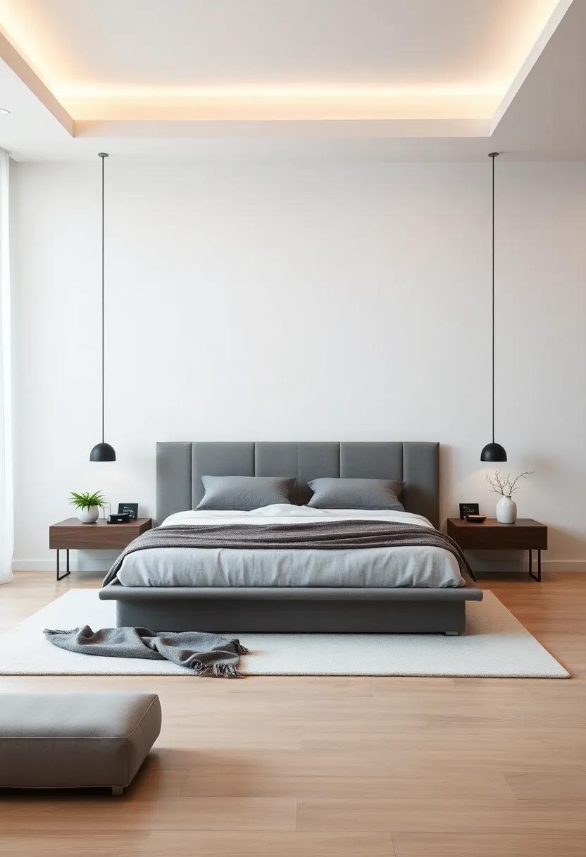 The Power of Negative Space in Contemporary minimalist Bedrooms