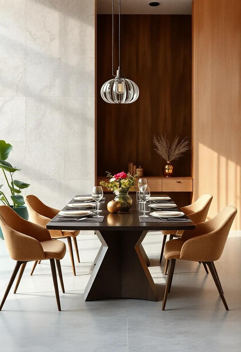 Earthy⁤ tones: A ‌table featuring rich, warm colors⁤ inspired by nature, creating a comforting and inviting atmosphere for family dinners
