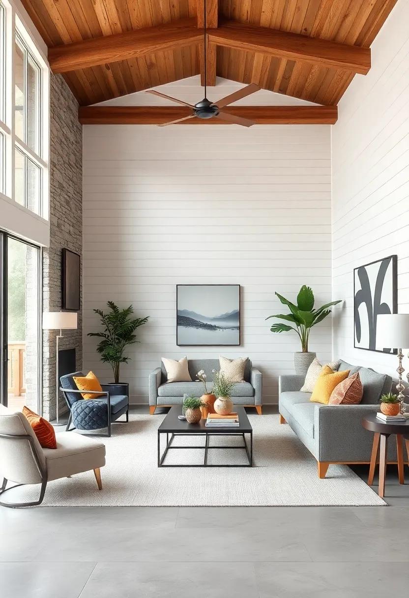 Opt for a‌ modern twist with sleek, contemporary ⁢furnishings paired with shiplap—this unexpected combination lends a fresh edge to traditional farmhouse décor