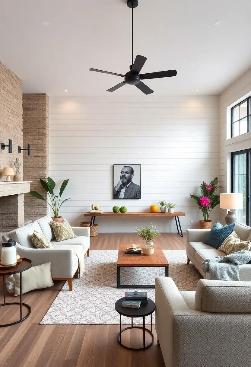 Complement your shiplap with chic industrial‍ accents, such as metal light fixtures and ⁤furniture pieces, creating a hybrid farmhouse⁢ style that feels both modern⁣ and timeless