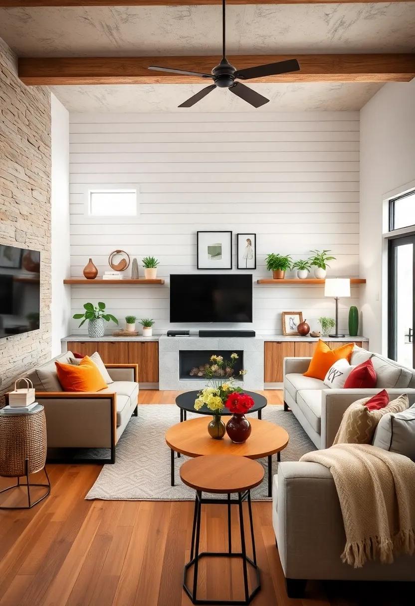 Experiment ⁤with open shelving against shiplap walls,offering⁣ a space to ⁢display⁢ cherished trinkets and plants while keeping the room uncluttered and organized