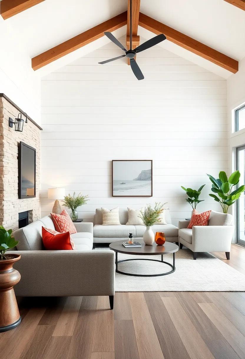 Choose a feature wall utilizing shiplap to draw attention to architectural ‌designs,⁢ giving character to nooks or alcoves within a larger living space