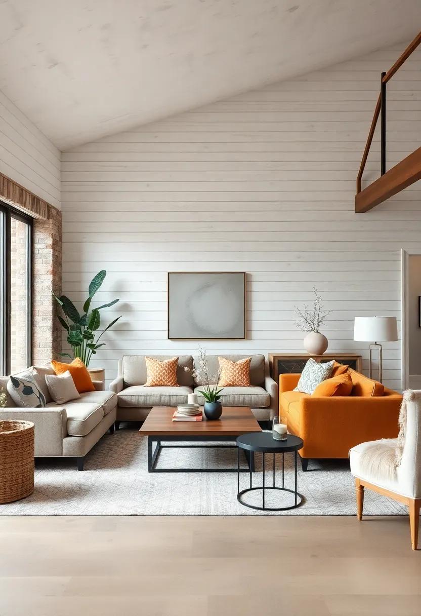 Craft a family-friendly living room ‍where shiplap acts as a backdrop for a blend of textures and ‌colors—this versatility is perfect for creating an inviting⁤ environment