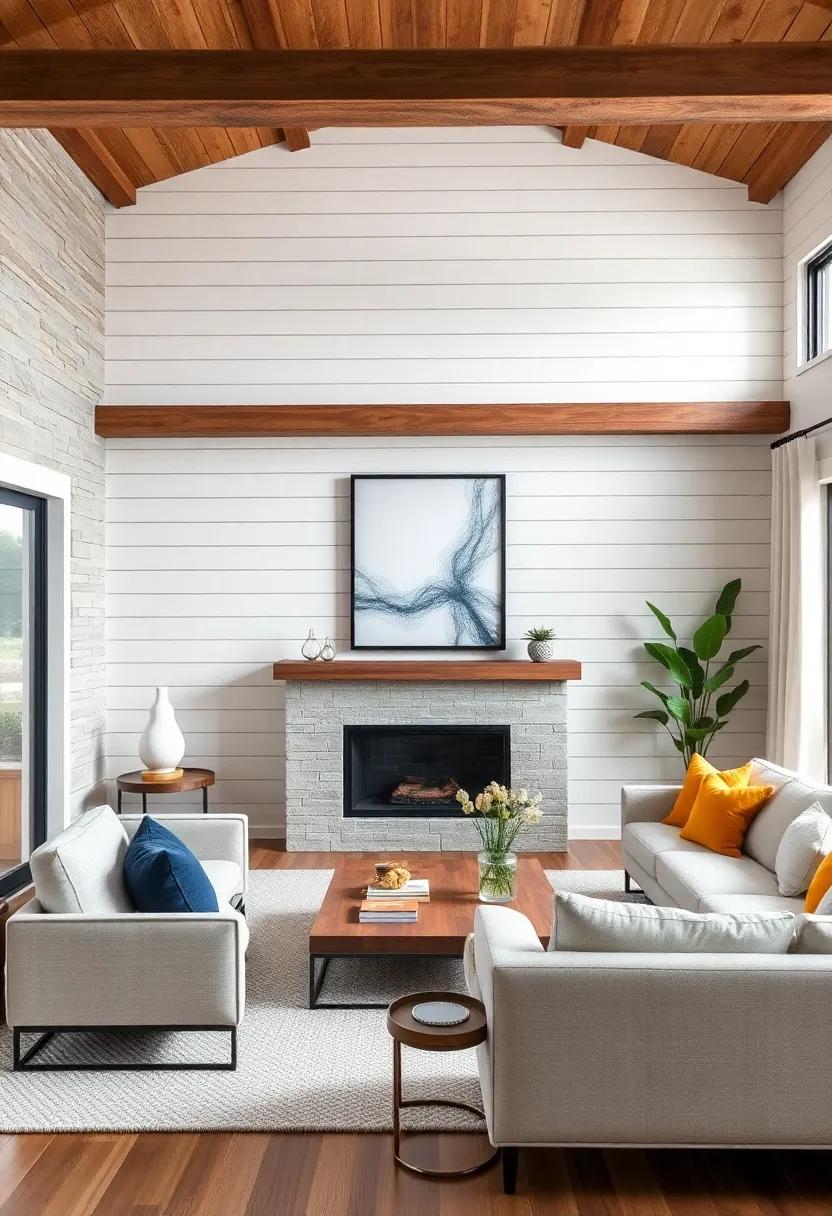 Introduce a⁣ splash of personality with decorative wall art‌ framed ‍by shiplap—this fusion of modern‌ style with traditional craftsmanship highlights your unique taste