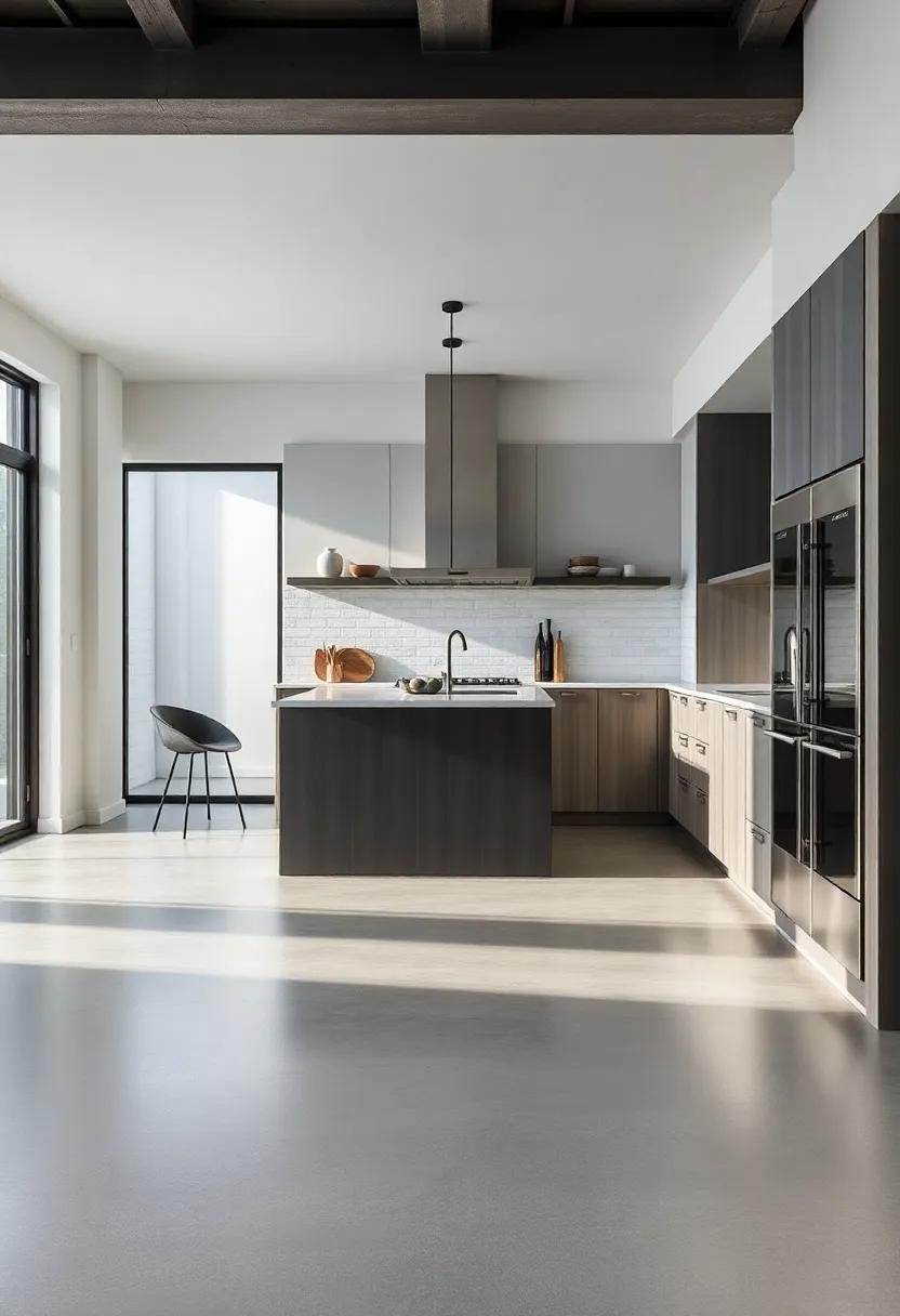 Industrial Edge: Polished Concrete Flooring for a ⁢Modern⁣ Urban Kitchen