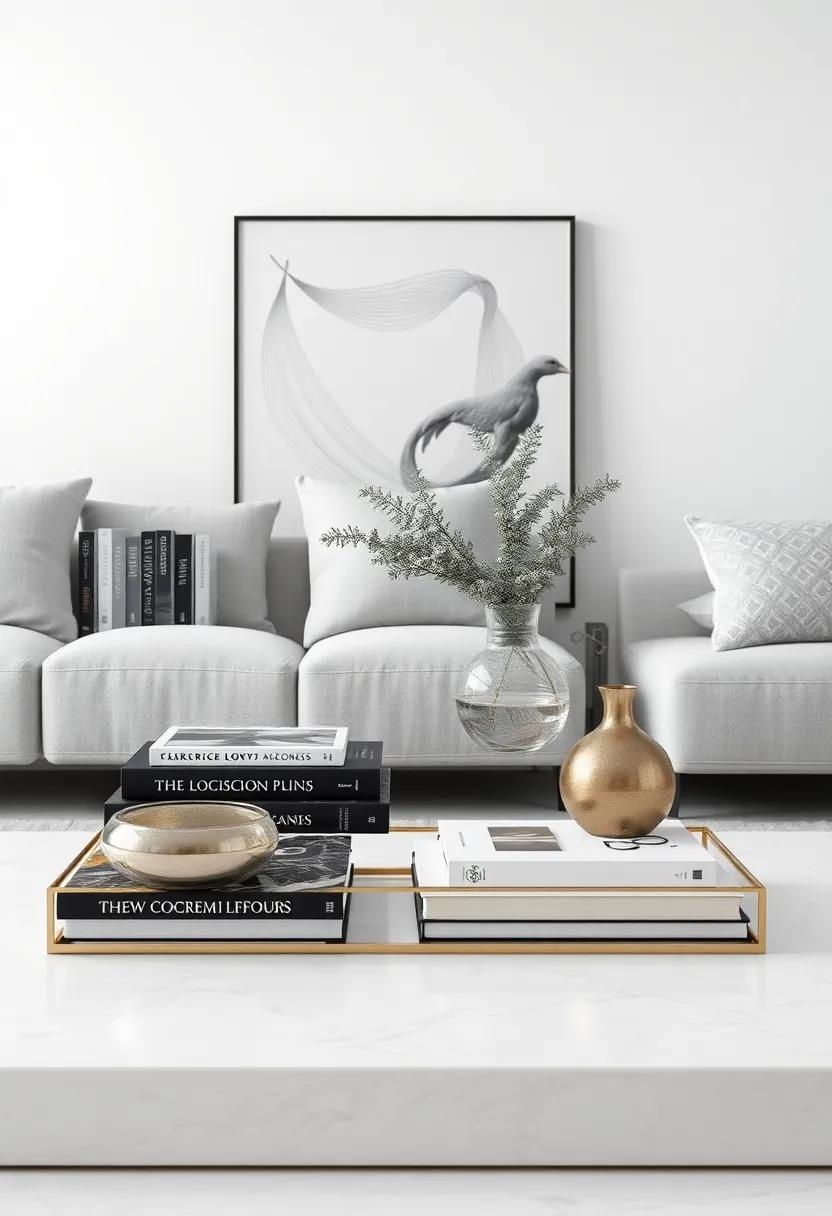 Finish ​off your​ modern luxury aesthetic​ with ⁤a thoughtfully curated selection ‍of grey and silver coffee table⁤ books that showcase ‍your personal style and interests