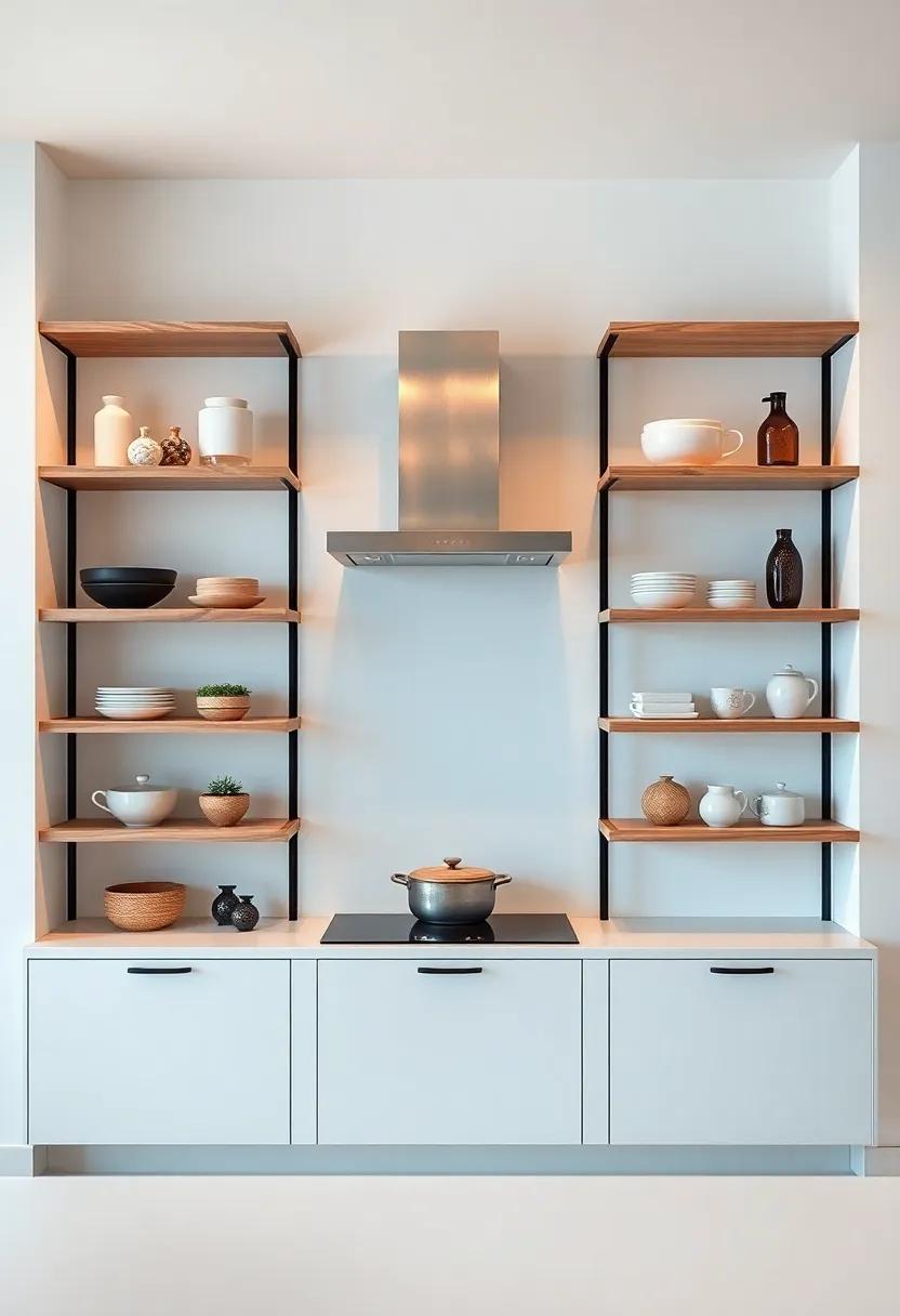 Create visual symmetry by flanking shelves⁤ with matching items on either side, promoting balance and cohesion