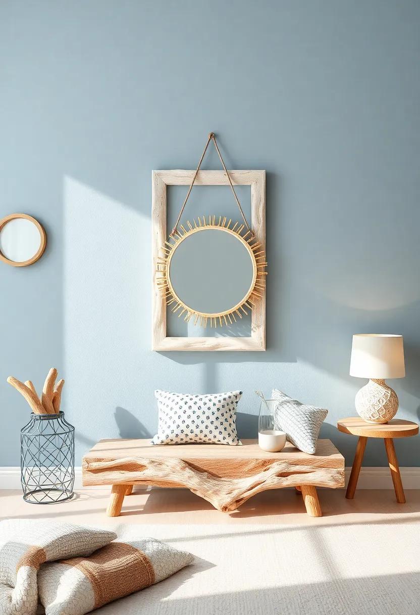 DIY​ Driftwood Accents: Craft unique pieces from driftwood, like‌ frames‌ or mirrors, to give a rustic nautical charm⁢ to the space