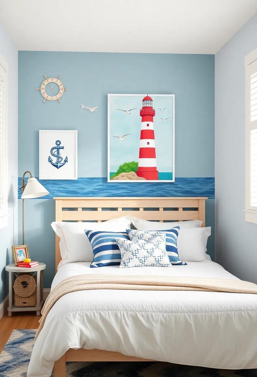 Nautical Wall Art: Adorn the ‍walls⁢ with vibrant prints of sea life, lighthouses, or anchor-themed art to anchor your teen’s‌ nautical paradise