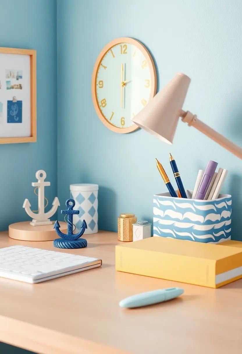 Nautical-Themed Desk Accessories: Organize study materials ‍with desk supplies that echo the sea, like anchor-shaped paperweights and ⁤wave-patterned​ organizers