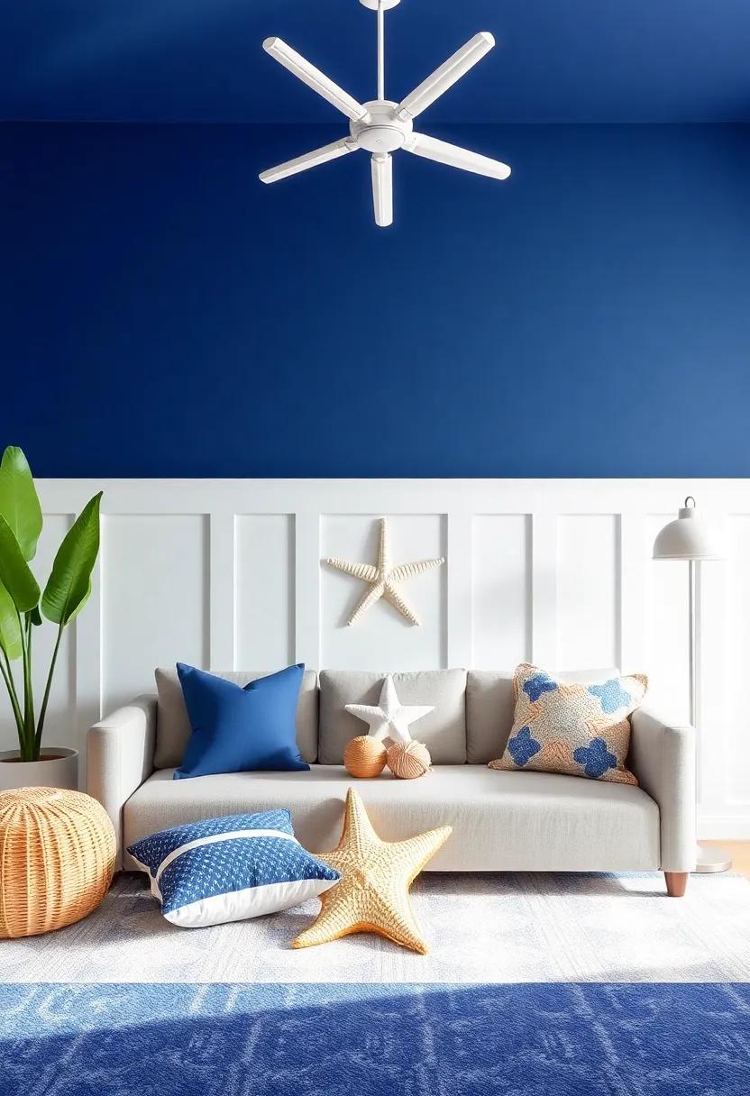 Sea Creature Soft Furnishings: introduce soft ​furnishings featuring fun​ sea ‍creatures that add comfort and whimsy to seating areas