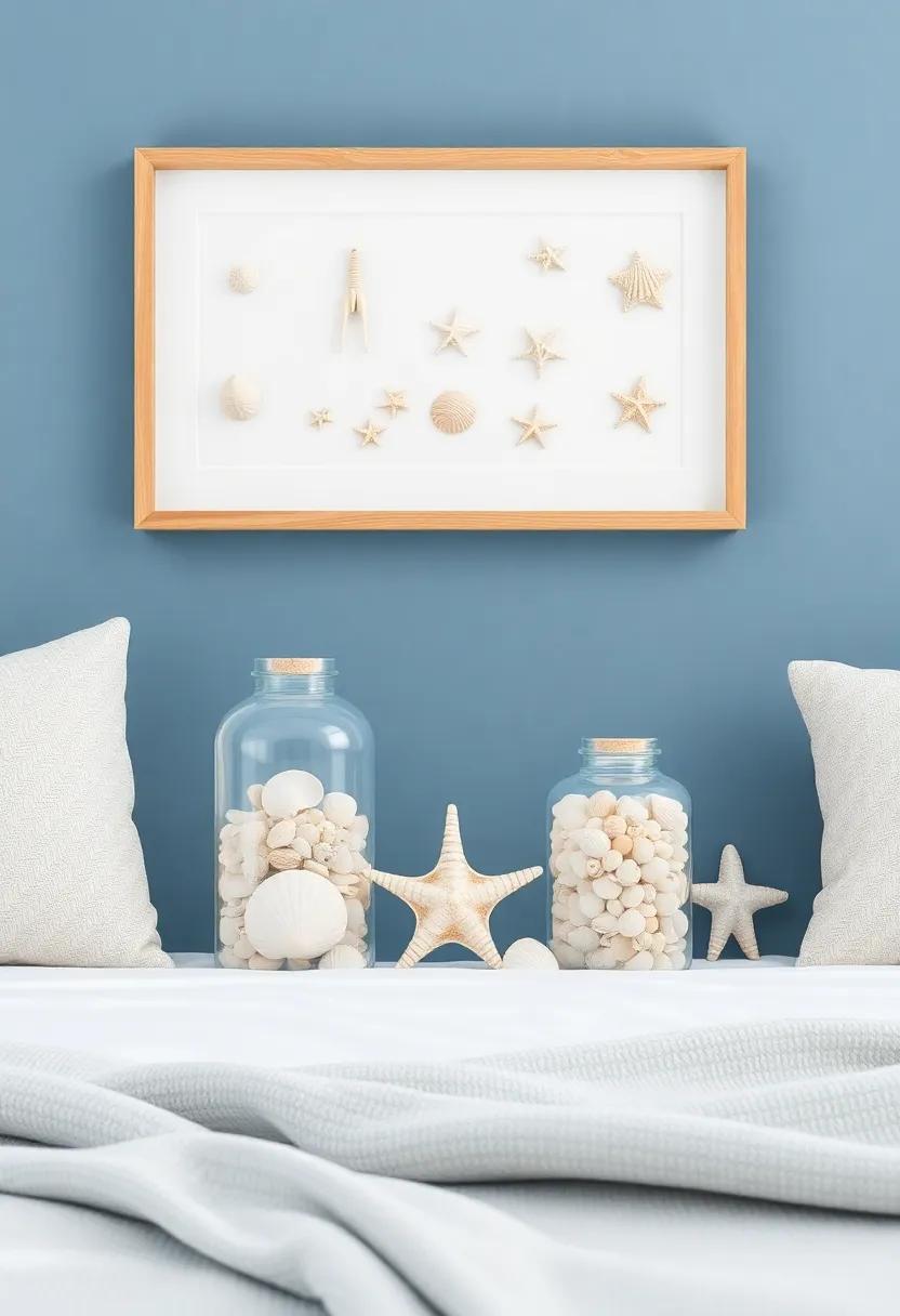 Seashell Collections: display an array of seashells in glass jars or shadow boxes ⁣to bring a piece of the ocean‍ indoors