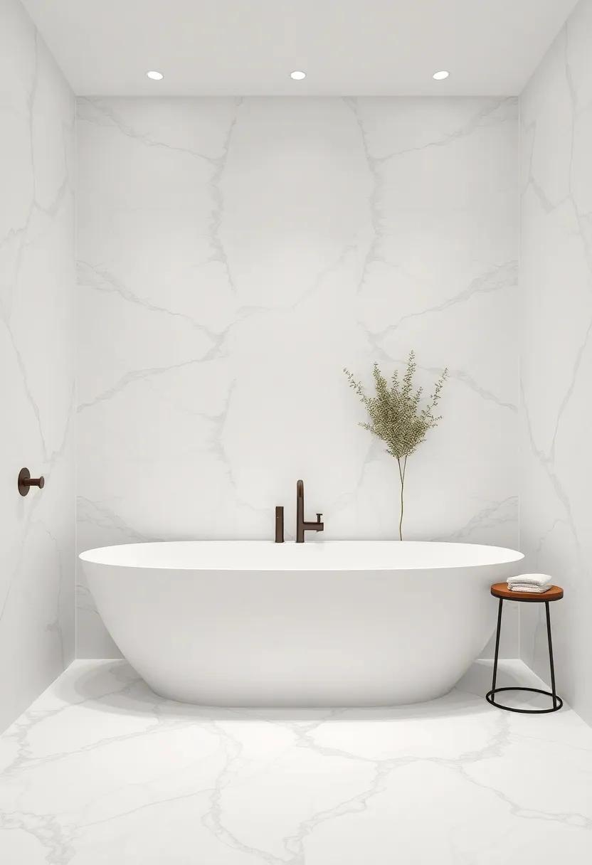 symmetry and Style: Witness the beauty of structured ‍design, with marble tiles creating ⁢symmetry in or else understated spaces