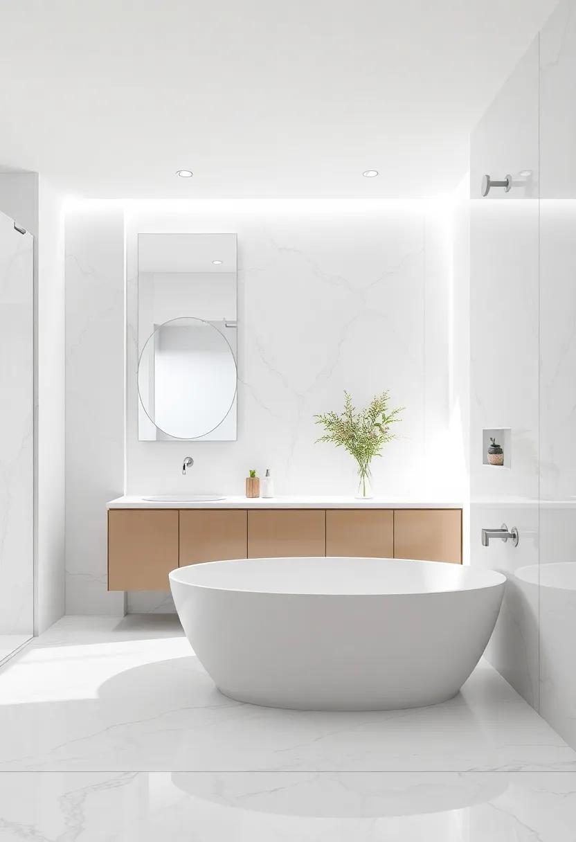 Bright and Airy: Feel the freshness⁣ of pale neutrals enhanced by expansive ​marble surfaces,capturing the essence of spaciousness