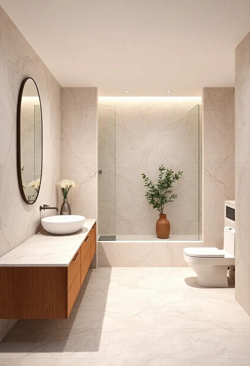 Organic Elegance: Discover the serenity of ​natural stone textures that complement warm neutral tones,creating a soothing oasis