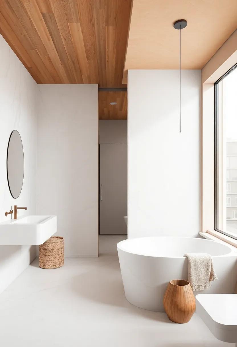 Urban Retreat: Embrace contemporary ⁣design with crisp white marble features juxtaposed against warm,earthy neutrals⁤ for an urban escape