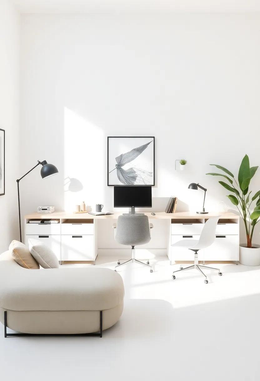 Balanced Symmetry: A symmetrical‌ layout featuring ​neutral elements offers psychological comfort that enhances productivity and eliminates chaos