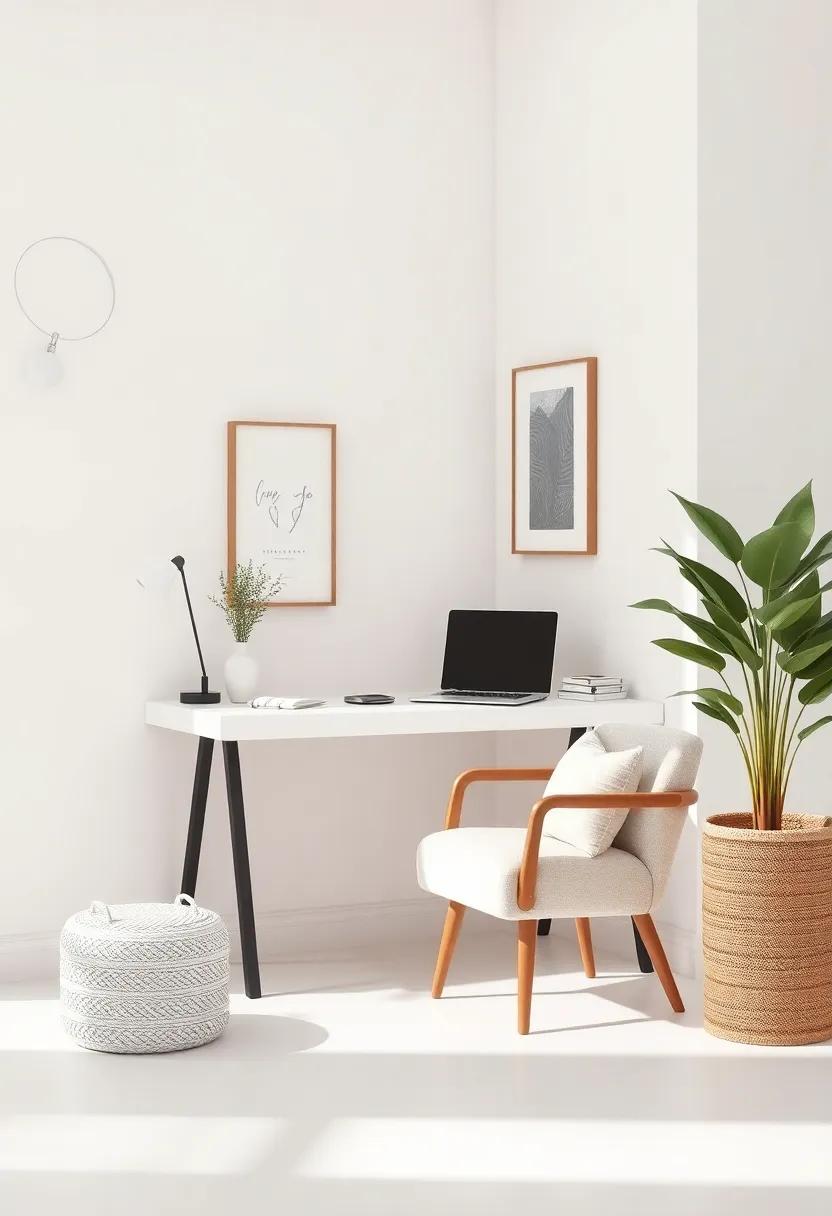 Cozy Corner Nook: A ⁣small,comfortable setup⁣ with a⁣ gentle‌ armchair and a simple⁤ desk cultivates a personal retreat for focused work