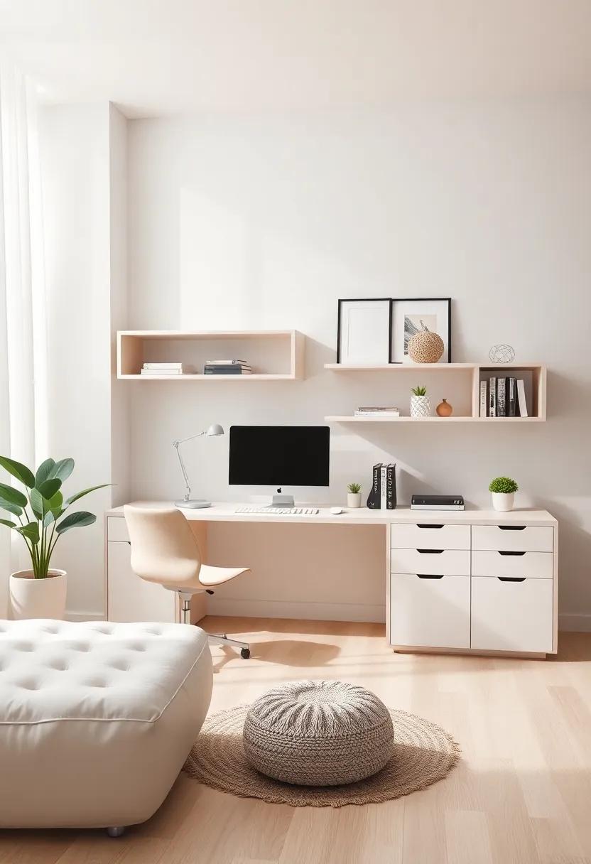 Modular Design: ​A flexible workspace featuring neutral modules ⁢allows ‍for changes in ‍layout, enhancing ‌creativity and adaptability