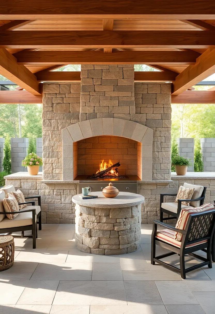 Timeless Hearth: Incorporating a stone grill that resembles ⁣a hearth creates a‌ warm ​centerpiece, inviting everyone to​ share, connect,⁢ and enjoy⁣ memorable meals outdoors