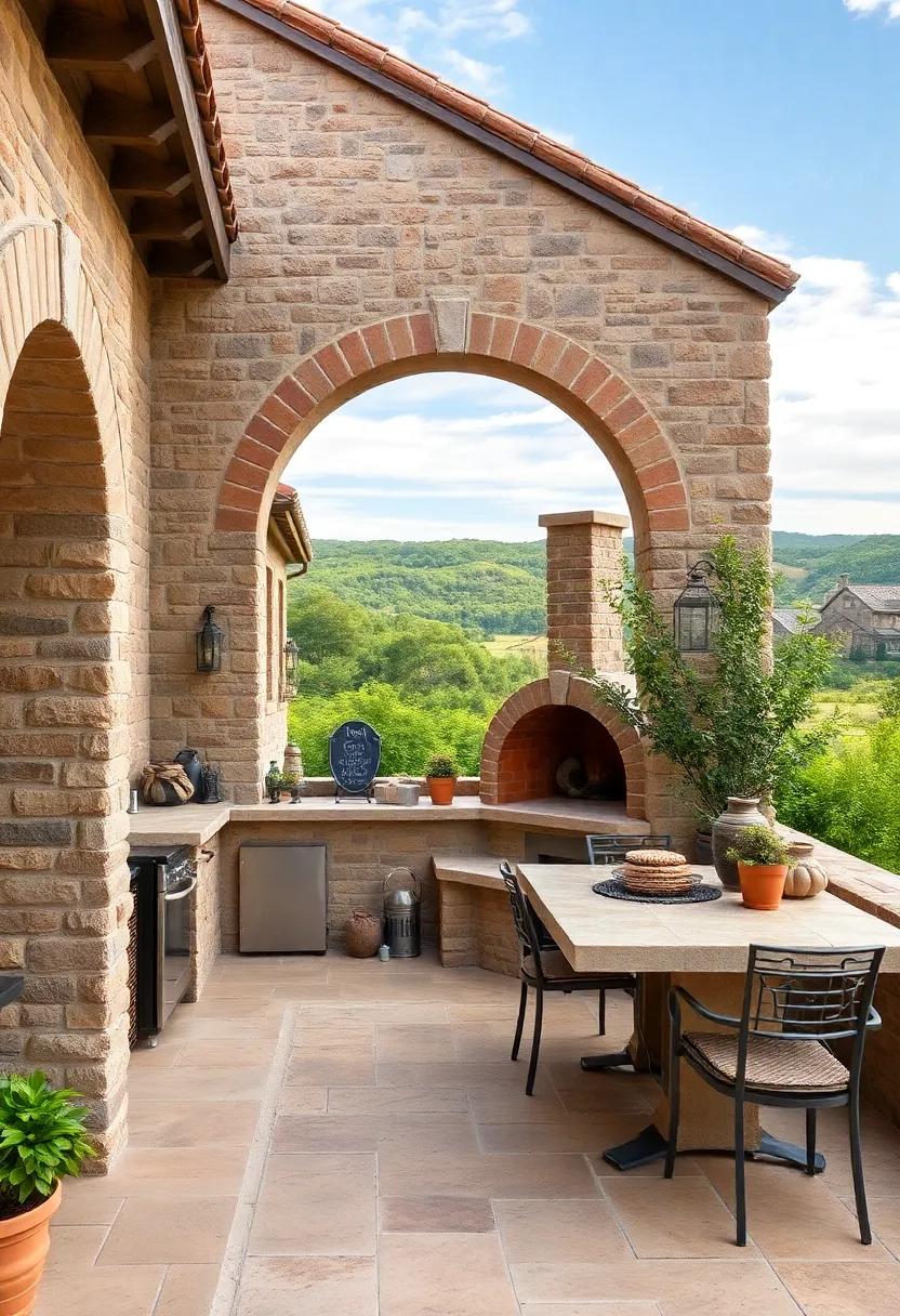 Traditional Tuscan: Thick ​stone walls, arched doorways,‌ and a terracotta pizza oven ⁤take your culinary​ adventures to the ⁢sun-soaked hills of Tuscany