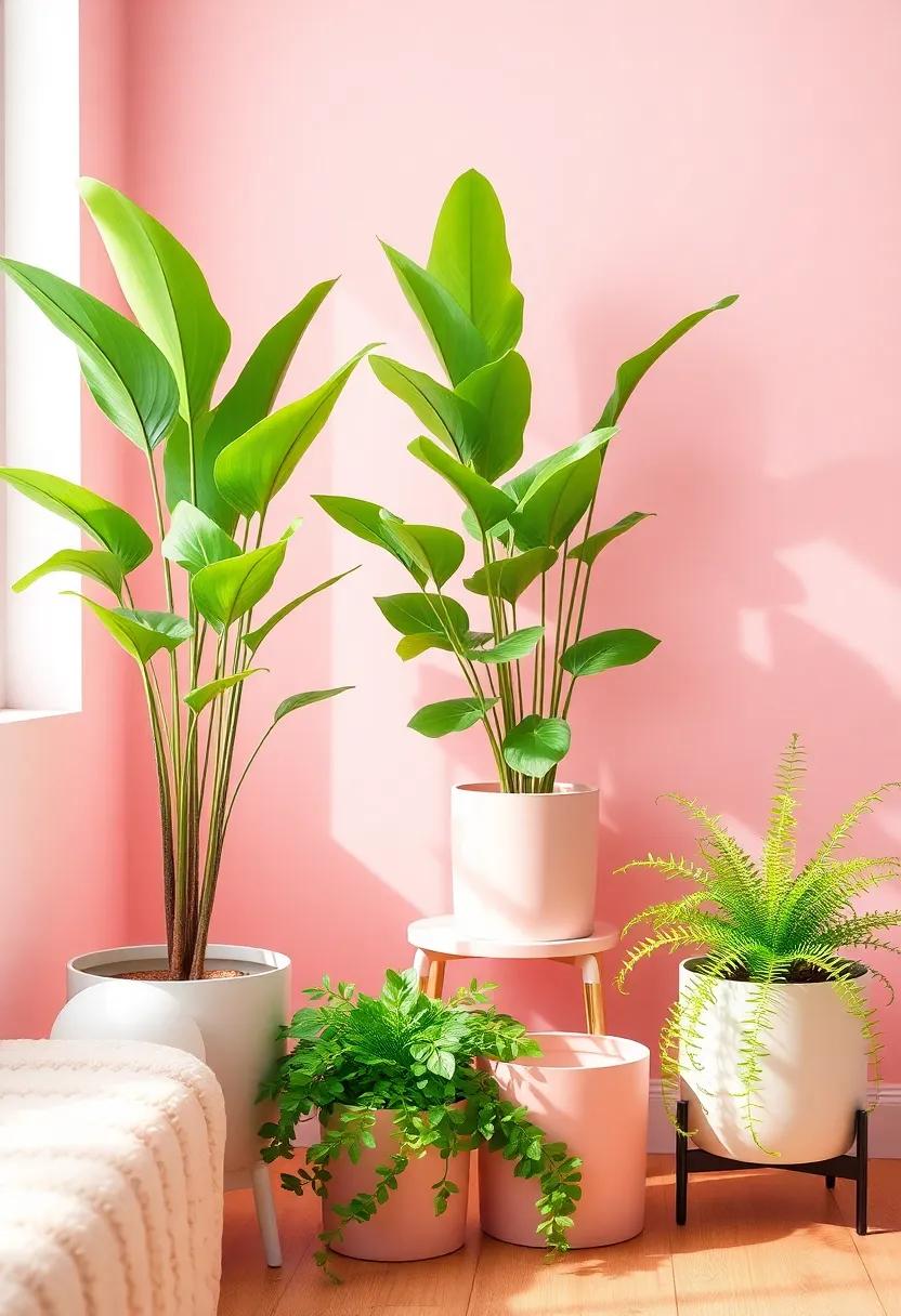 Lush Greenery: introduce a few pastel-colored plant ⁣pots with real or faux greenery to bring life and freshness into the room