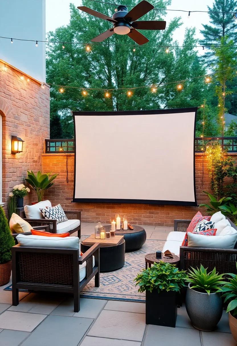 DIY ⁣Outdoor Screen: Construct a simple projection screen using⁤ a white sheet or a portable screen to​ ensure everyone has a ⁣clear view of the film